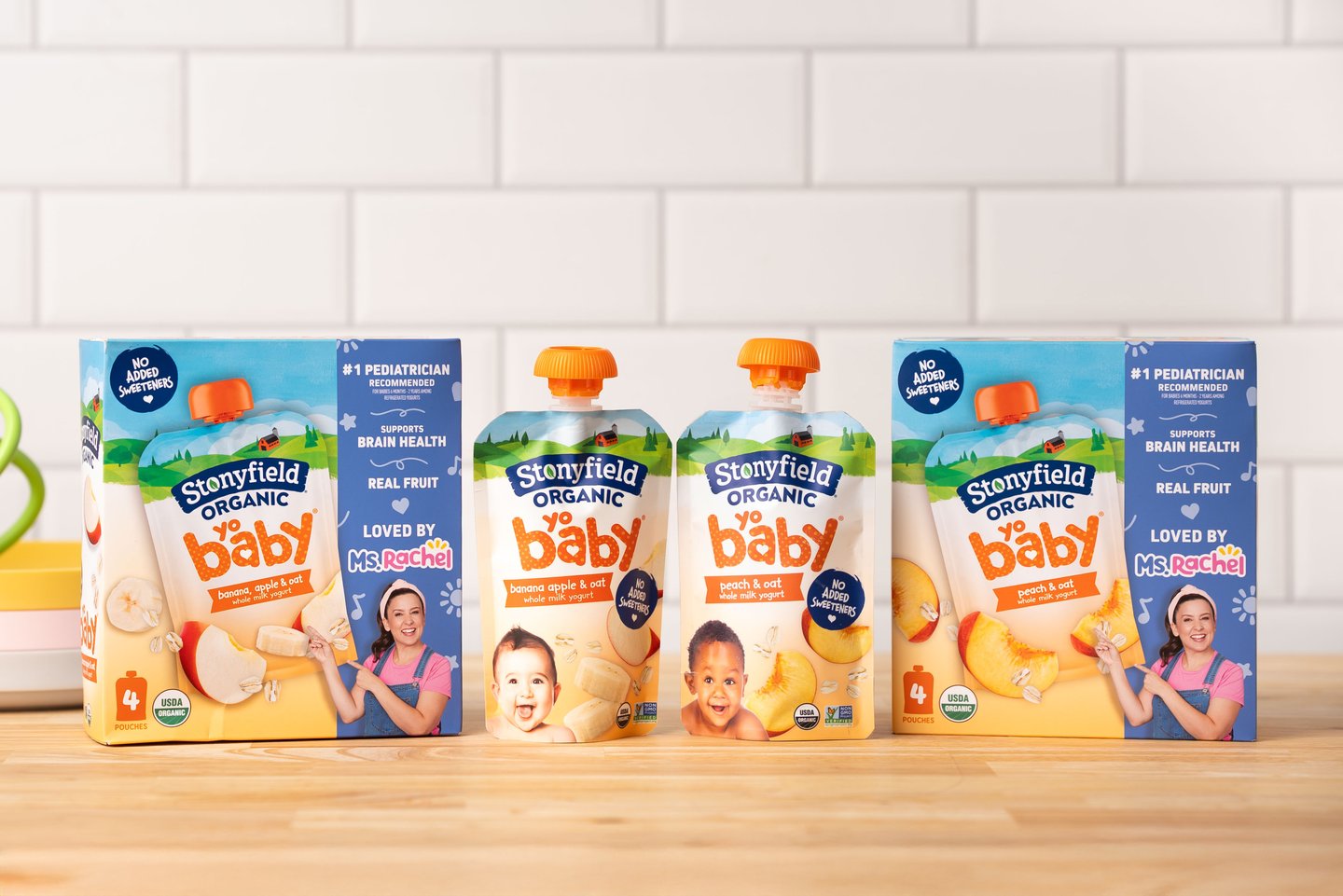 YoBaby No Added Sweeteners Yogurt Pouches Main Image