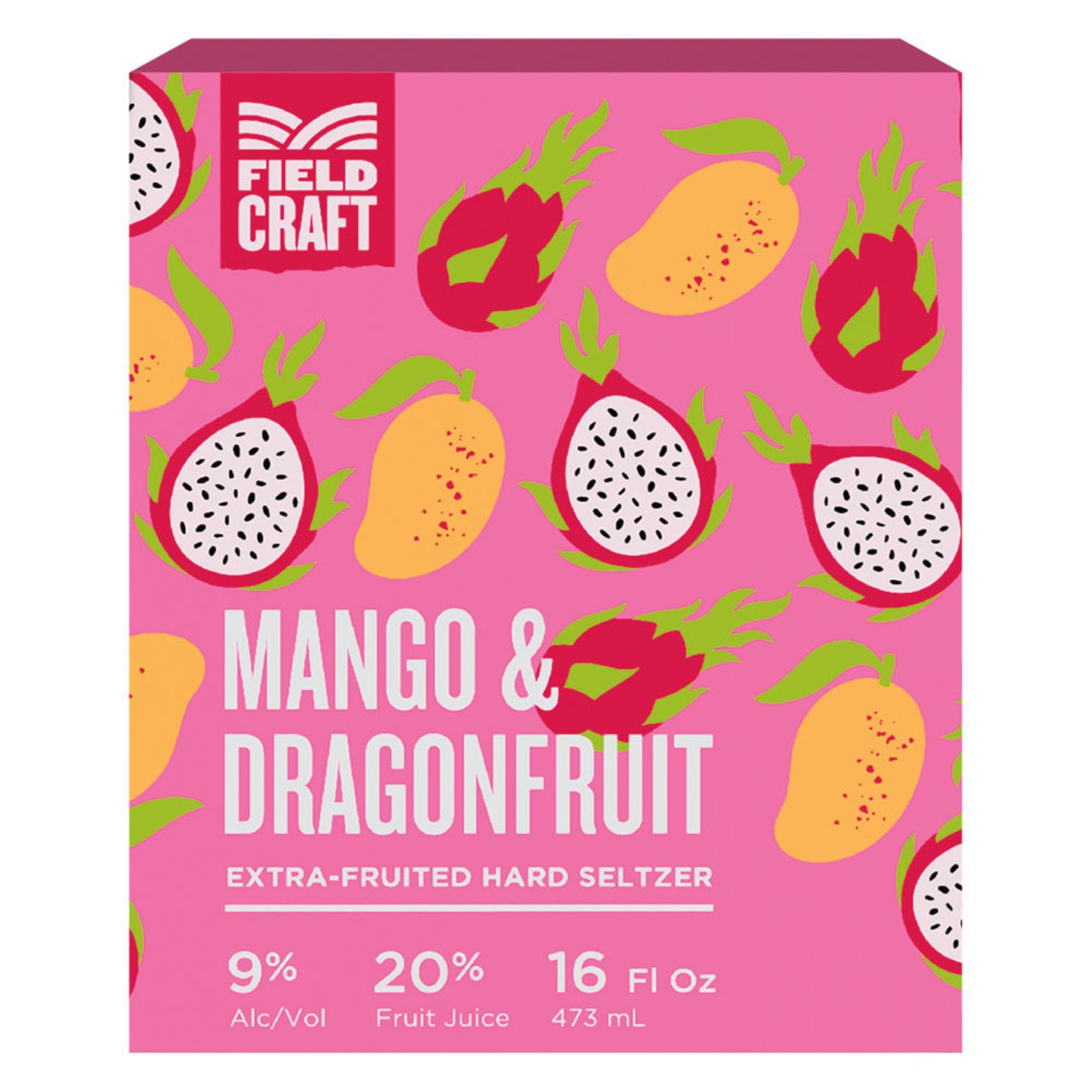 Mango Dragonfruit hard seltzer