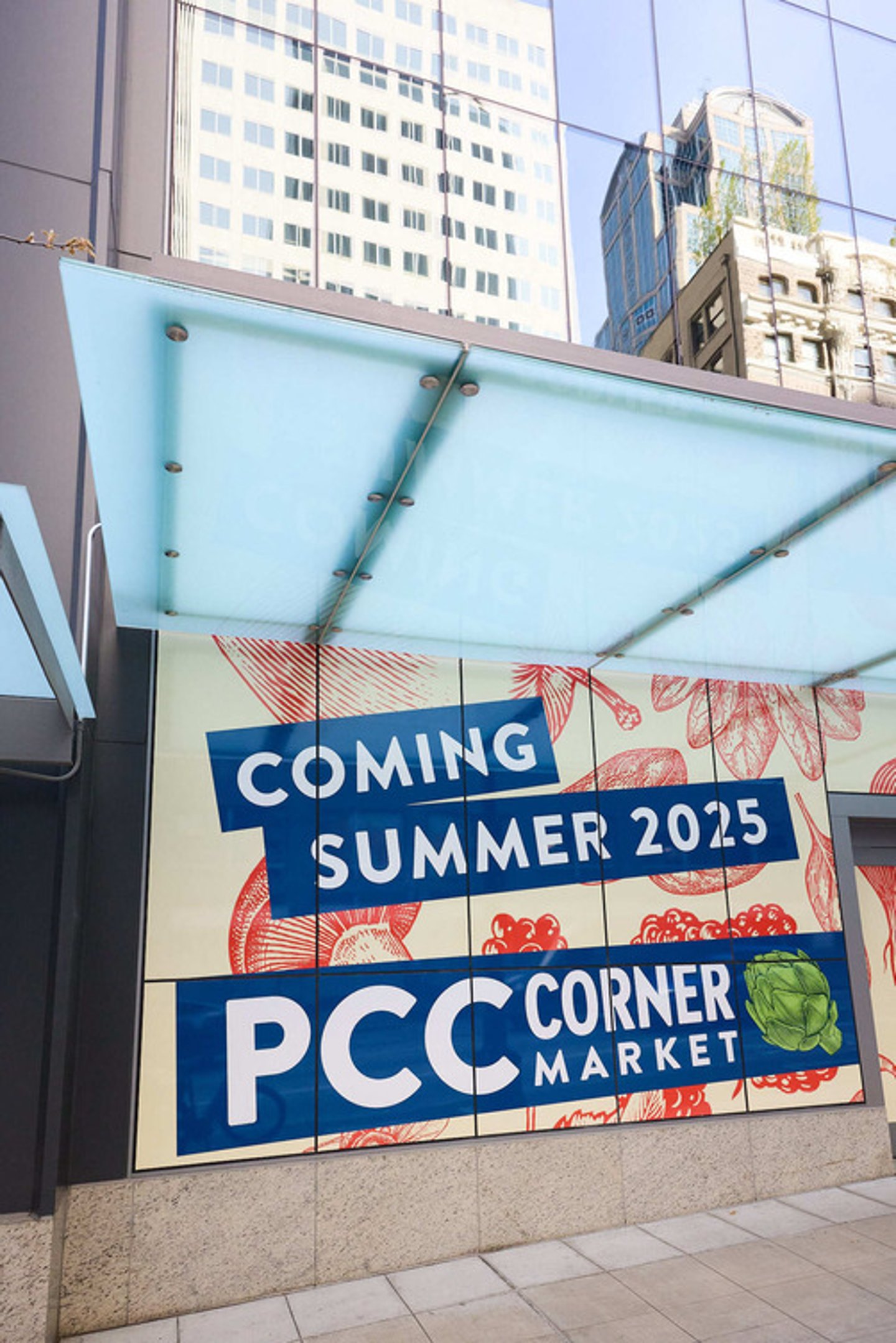 PCC corner market sign