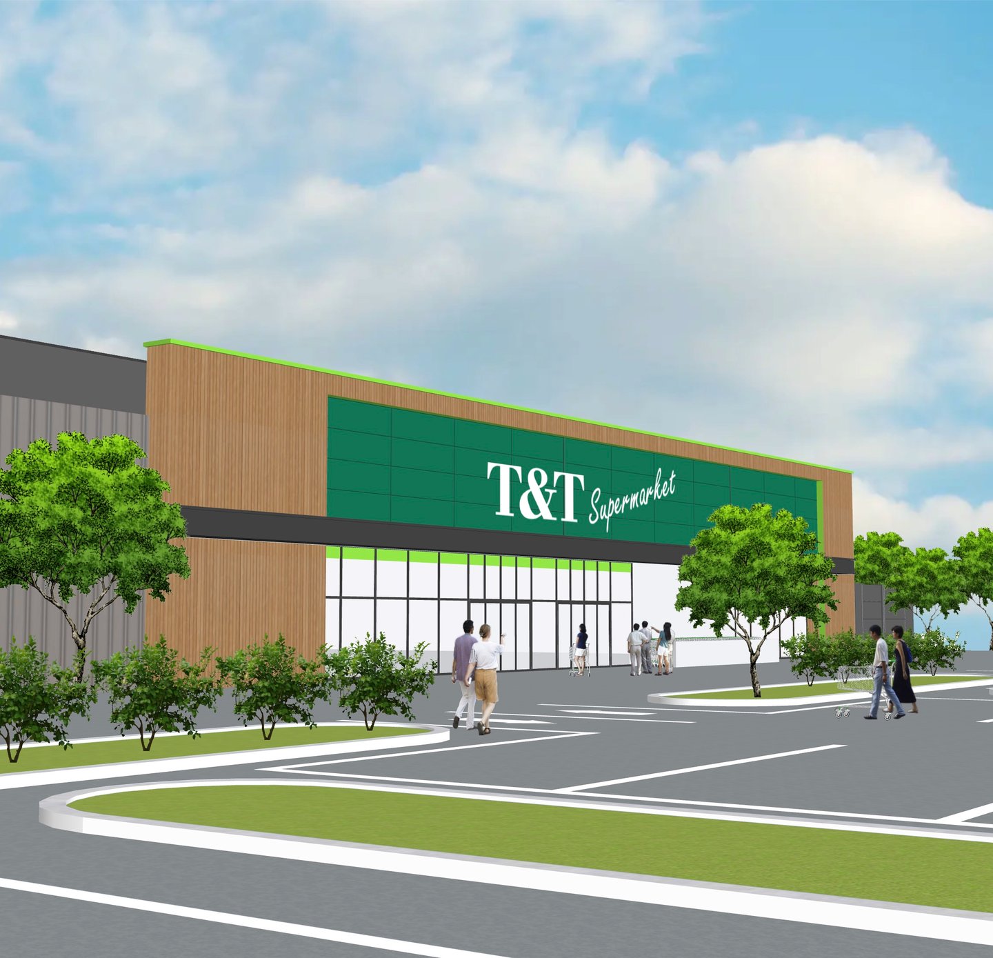T&T Supermarket Great Park Irvine CA Rendering Main Image
