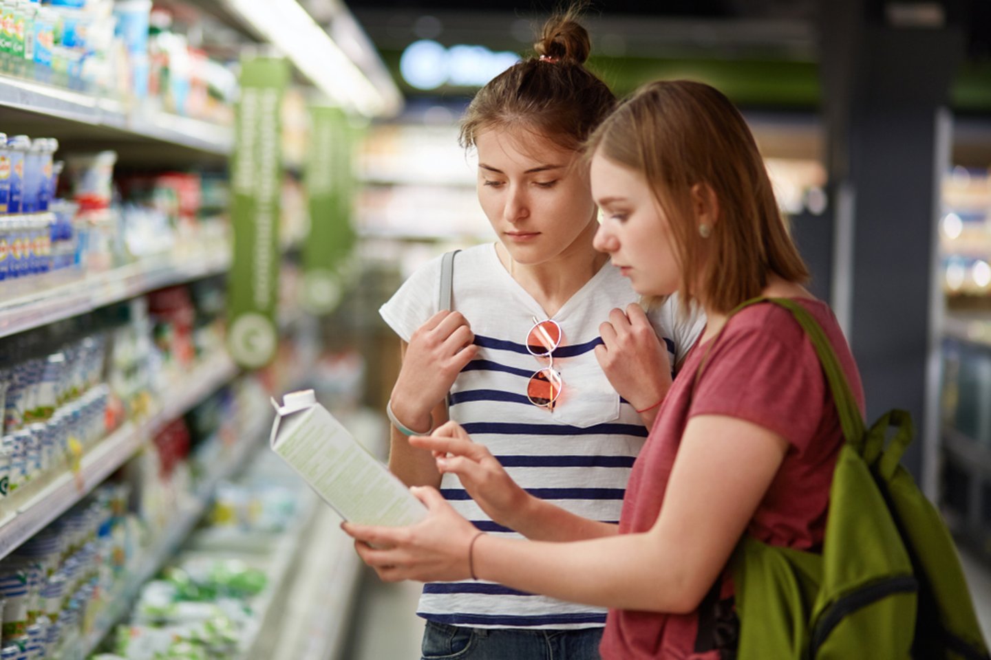 Shoppers Checking Labels Main Image