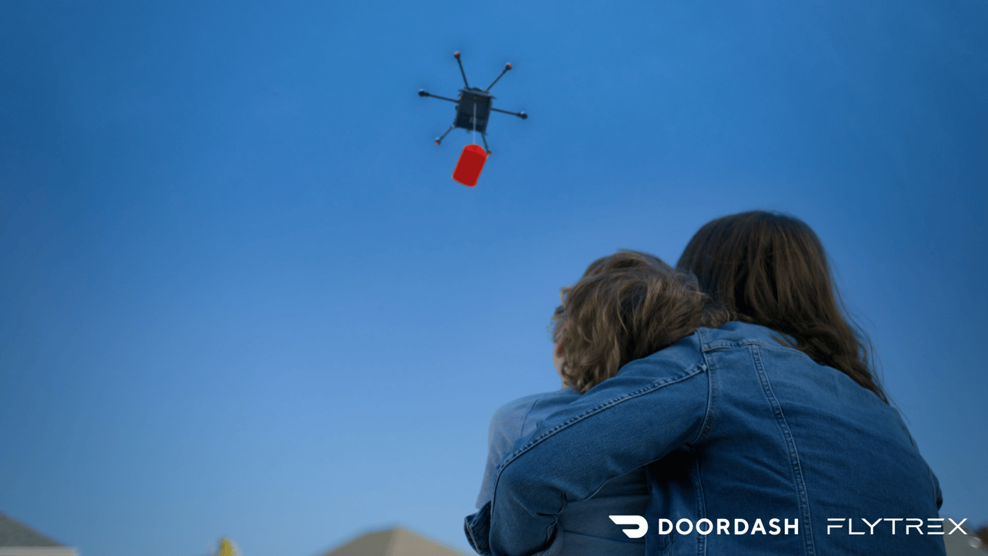 DoorDash FlyTrex Drone Delivery Main Image