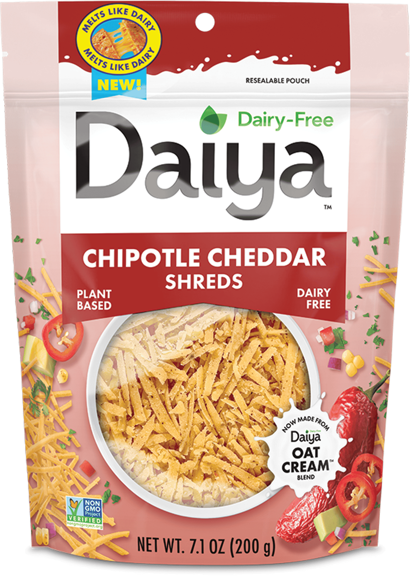 Daiya Chipotle Cheddar Shreds Main Image