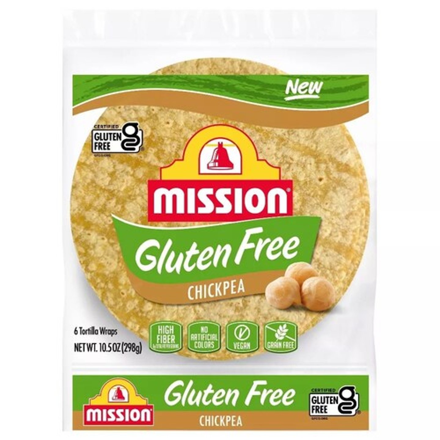 Mission Gluten Free Chickpea Tortilla Wraps Main Image