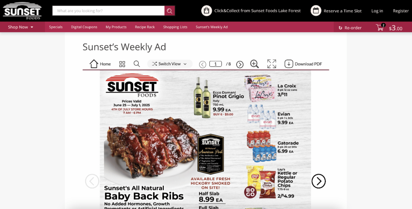 Sunset Foods Main Image