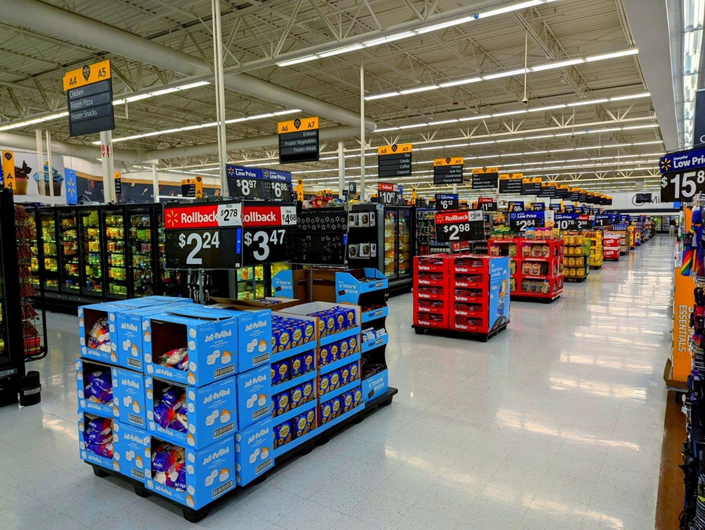 Walmart aisles