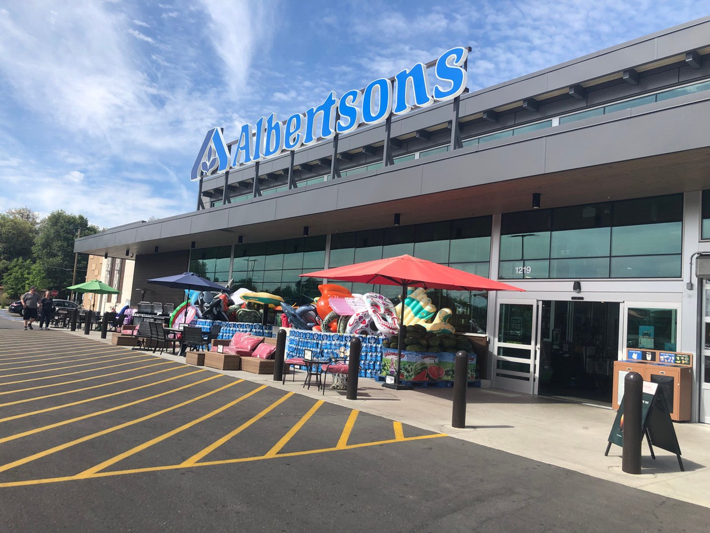 Boise, Idaho - June 30, 2019: Exterior of an Albertson's Grocery Store. This supermarket chain is headquarted and based in Idaho; Shutterstock ID 1454785727