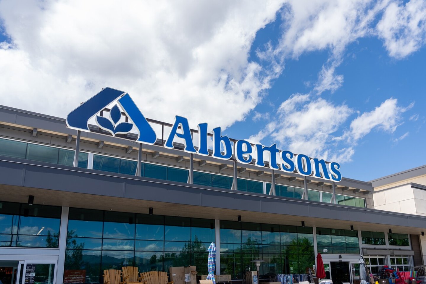 An Albertsons supermarket in Boise, ID, United States, June 18, 2023. ; Shutterstock ID 2350492425