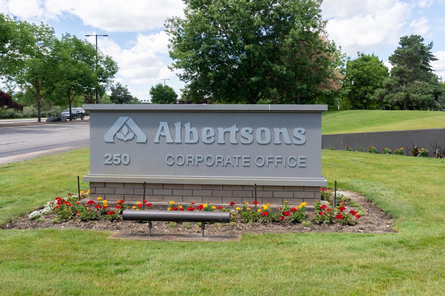 Albertsons headquarters in Boise, ID, United States, USA, June 18, 2023. Albertsons Companies, Inc. is an American grocery company. ; Shutterstock ID 2395610617