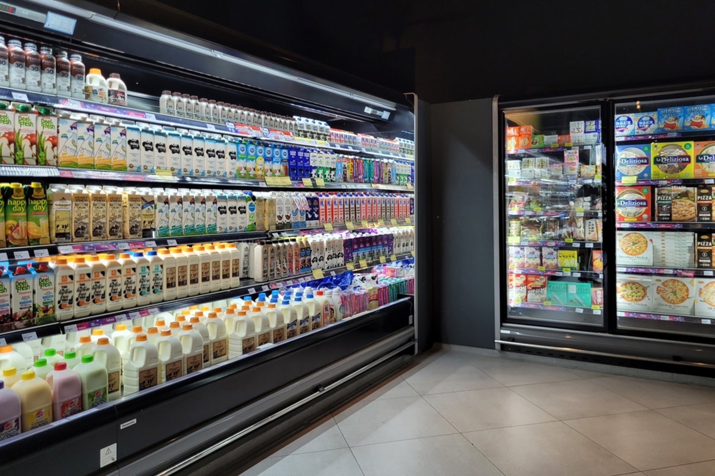 Refrigerated and Frozen Sections Supermarket Main Image