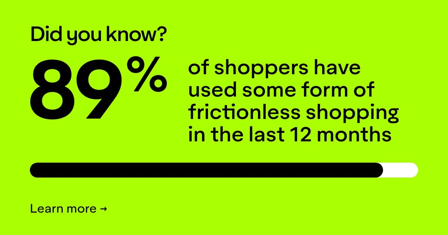 Frictionless shopping data point