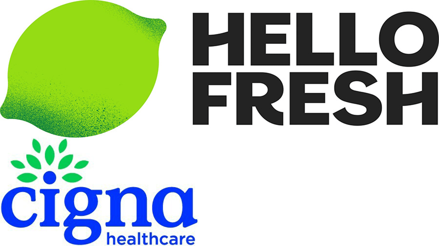 HelloFresh Cigna Healthcare Logos Main Image