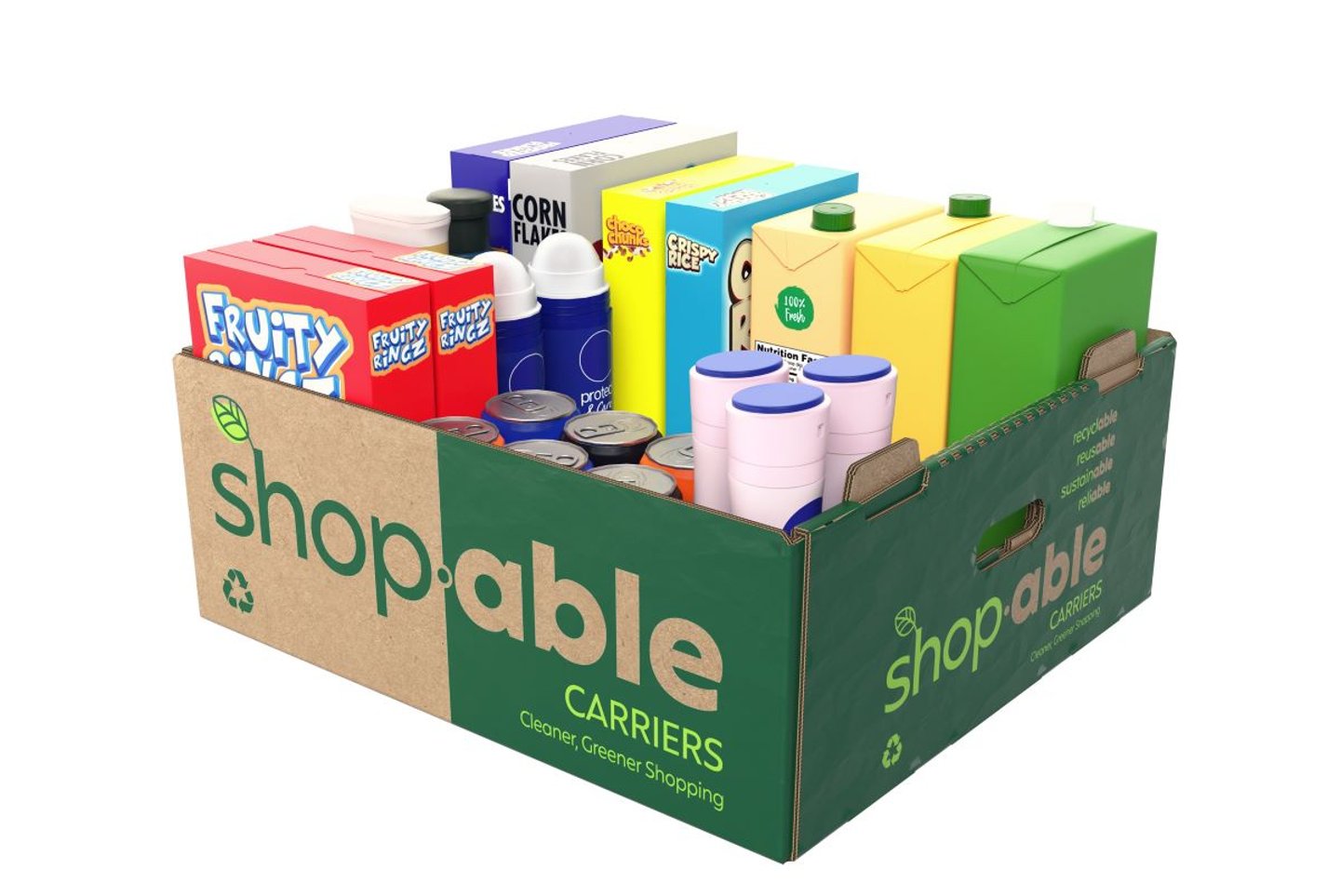 Recyclable Grocery Boxes An Alternative to Plastic Shopping Bags Progressive Grocer