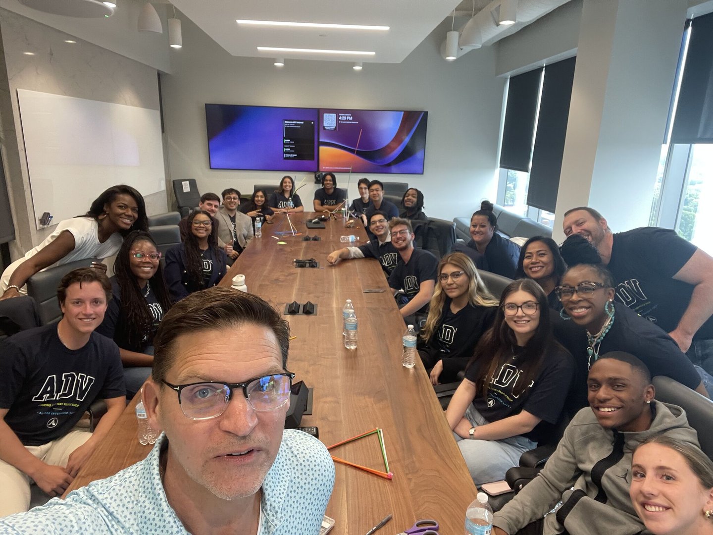 Dave Peacock and summer interns