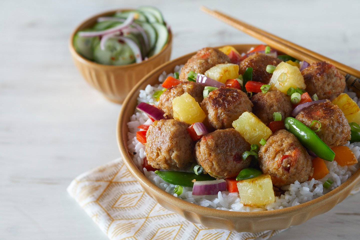 Franklin Farms Pineapple Teriyaki Balls Bowl Main Image