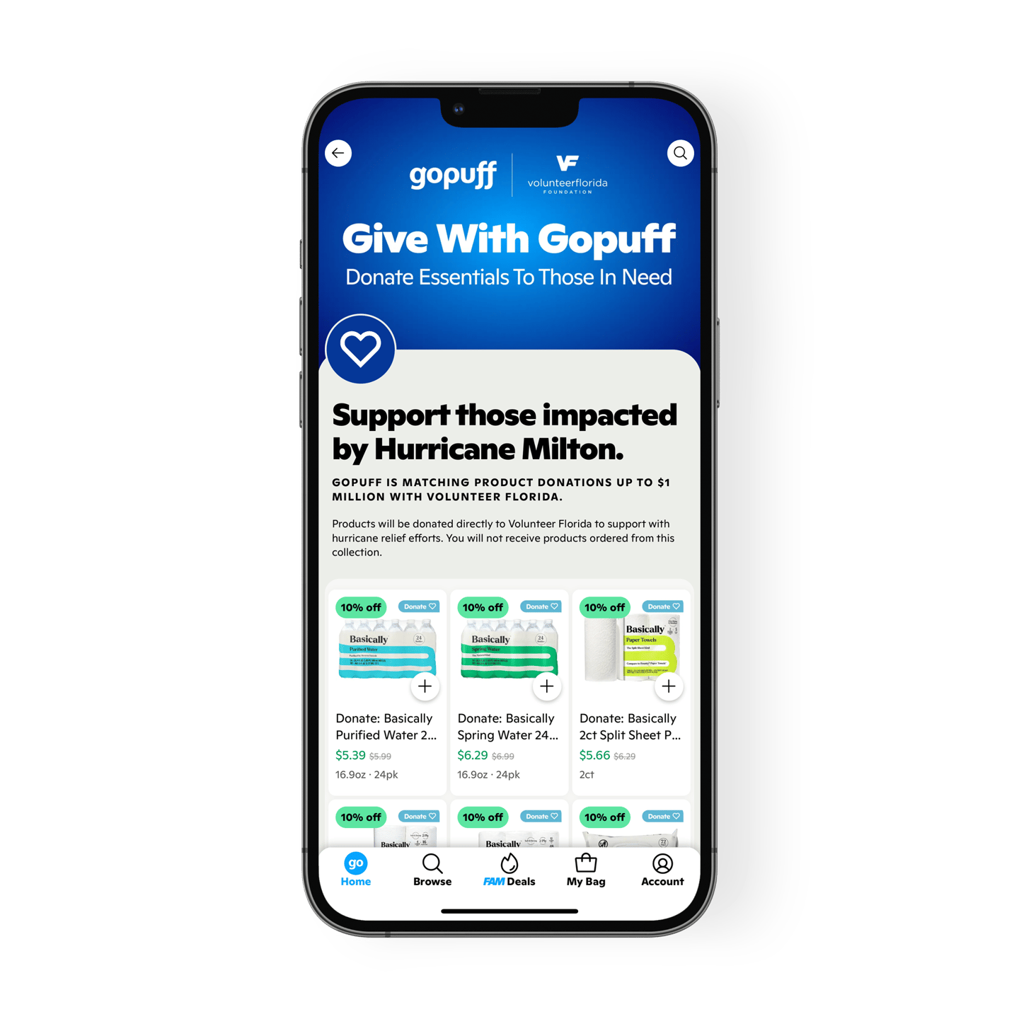 Give With Gopuff Main Image