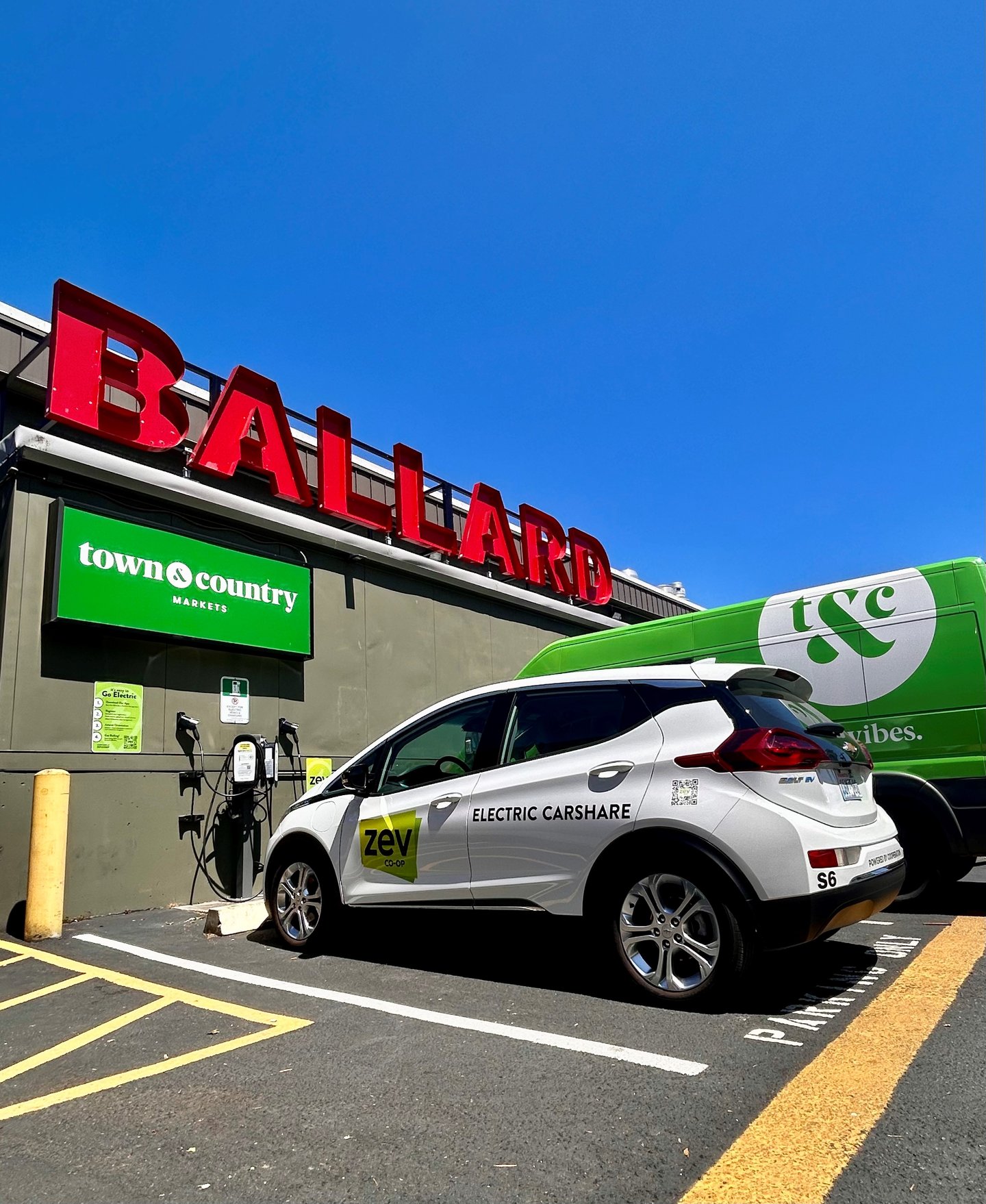 Ballard WA Town & Country Market EV Charging Station Main Image