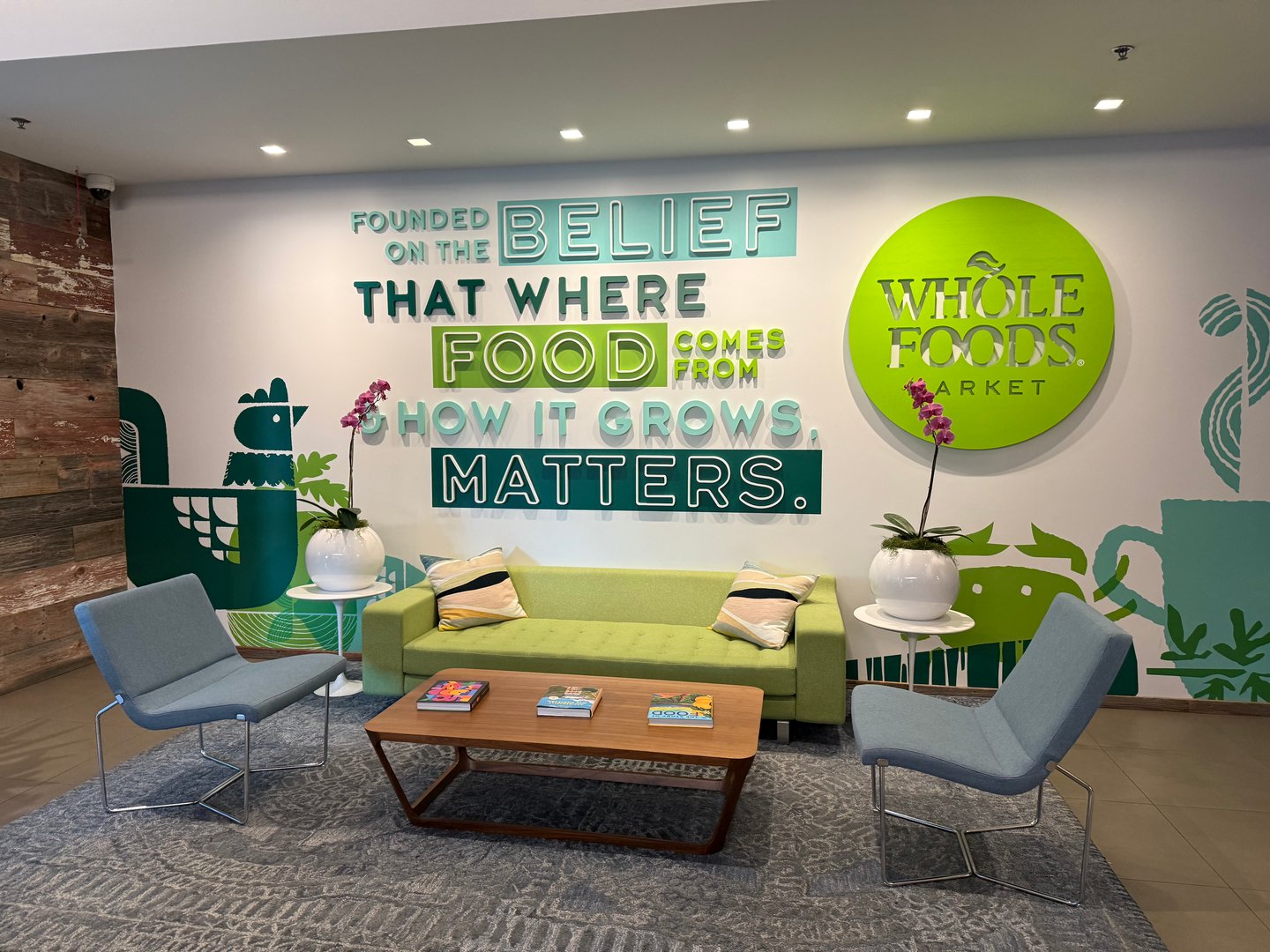 Scene from Whole Foods Market corporate office in Austin, Texas