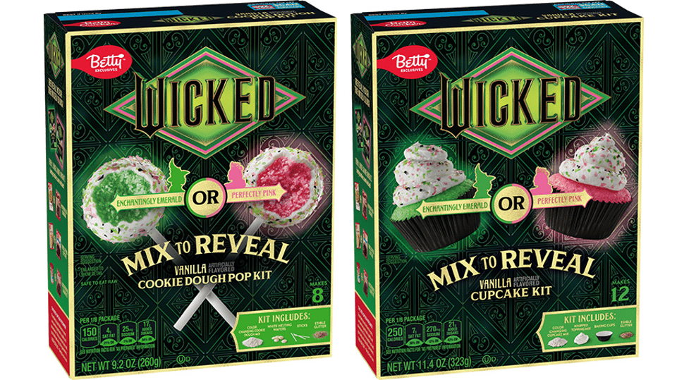 Betty Crocker “Wicked” Movie ColorChanging Baking Mixes Progressive